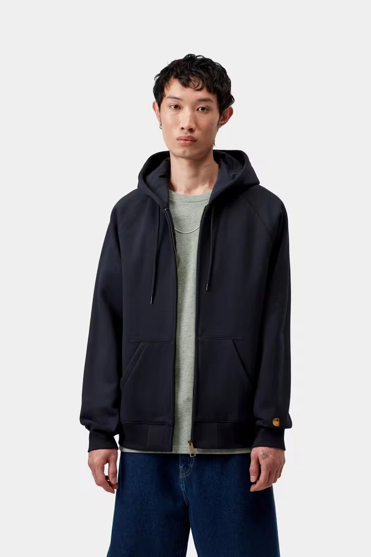 Carhartt WIP Hooded Chase Jacket Dark Navy/Gold - 2