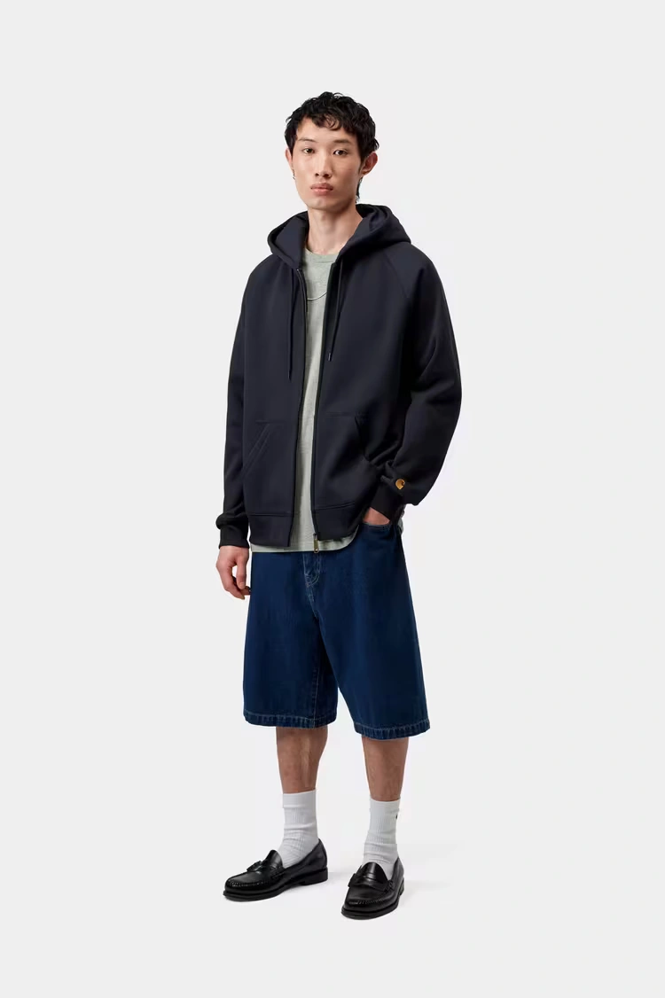 Carhartt WIP Hooded Chase Jacket Dark Navy/Gold - 5