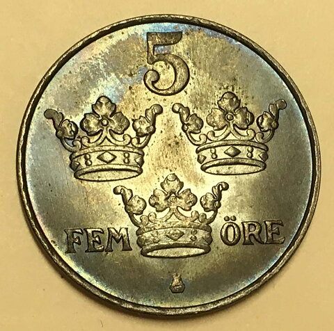 5 öre 1950 järn 01/0