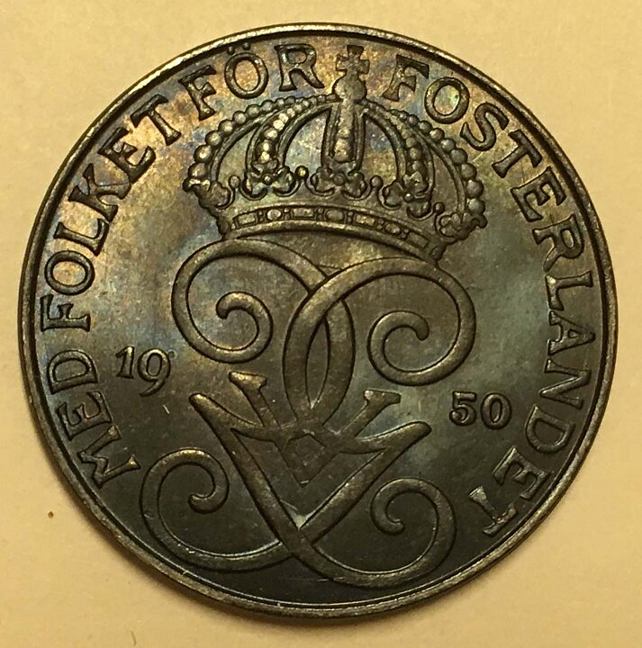 5 öre 1950 järn 01/0