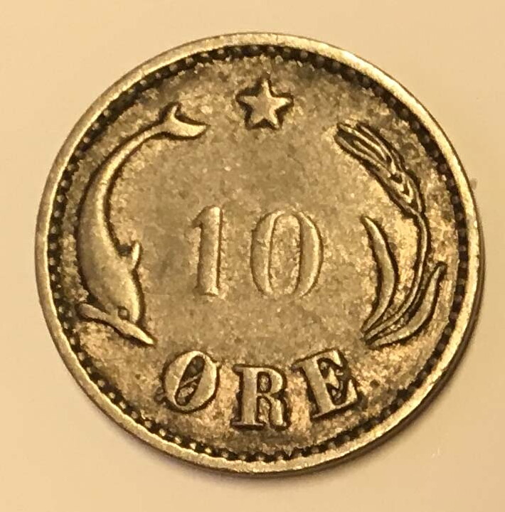 Danmark 10 öre 1904 1