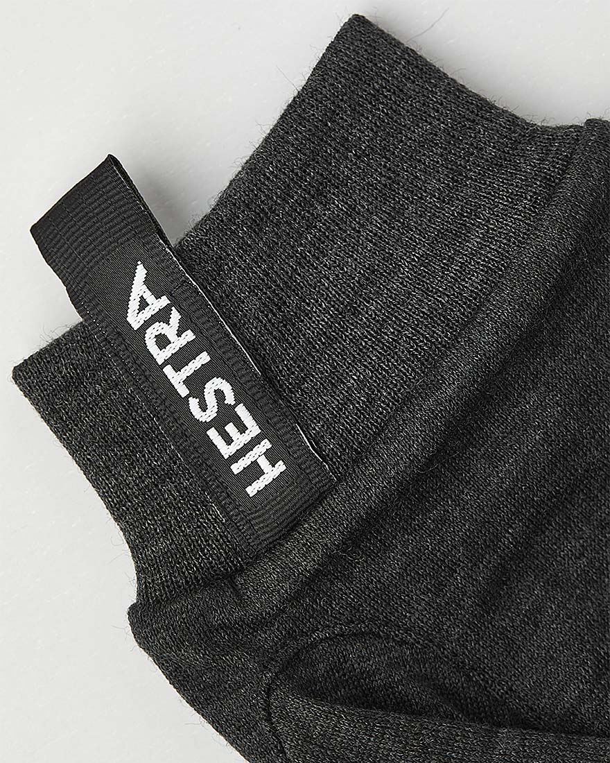 Hestra Gloves - Merino Wool Liner Active - 5 Finger Charcoal - 2
