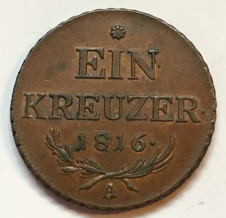 Österrike 1 kreuzer 1816 01