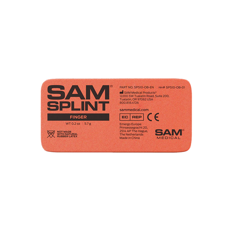 SAM Fingersplint 4", Orange/Blå