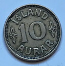 Island 10 aurar 1925 1/1+
