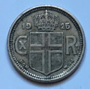 Island 10 aurar 1925 1/1+