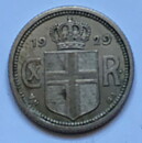 Island 10 aurar 1929 1+