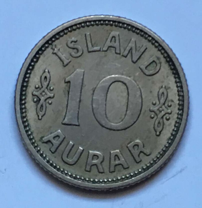 Island 10 aurar 1929 1+