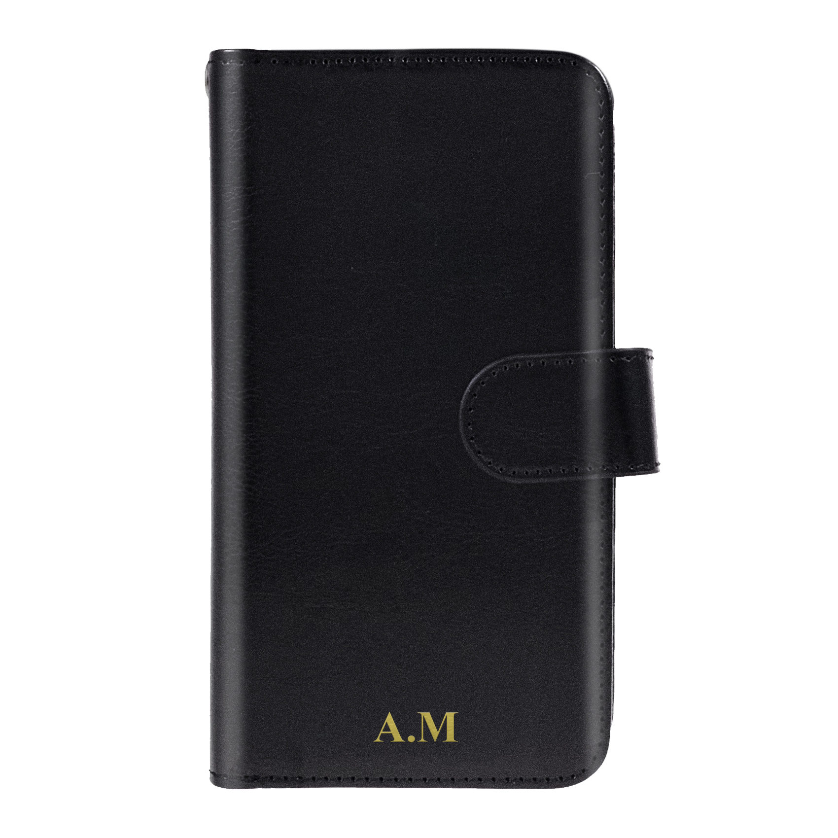 iPhone X/Xs Magnet Wallet Case 9 CARD - MONOGRAM - Svart
