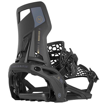 Nidecker Snowboard Binding Supermatic Step In Black - SMALL