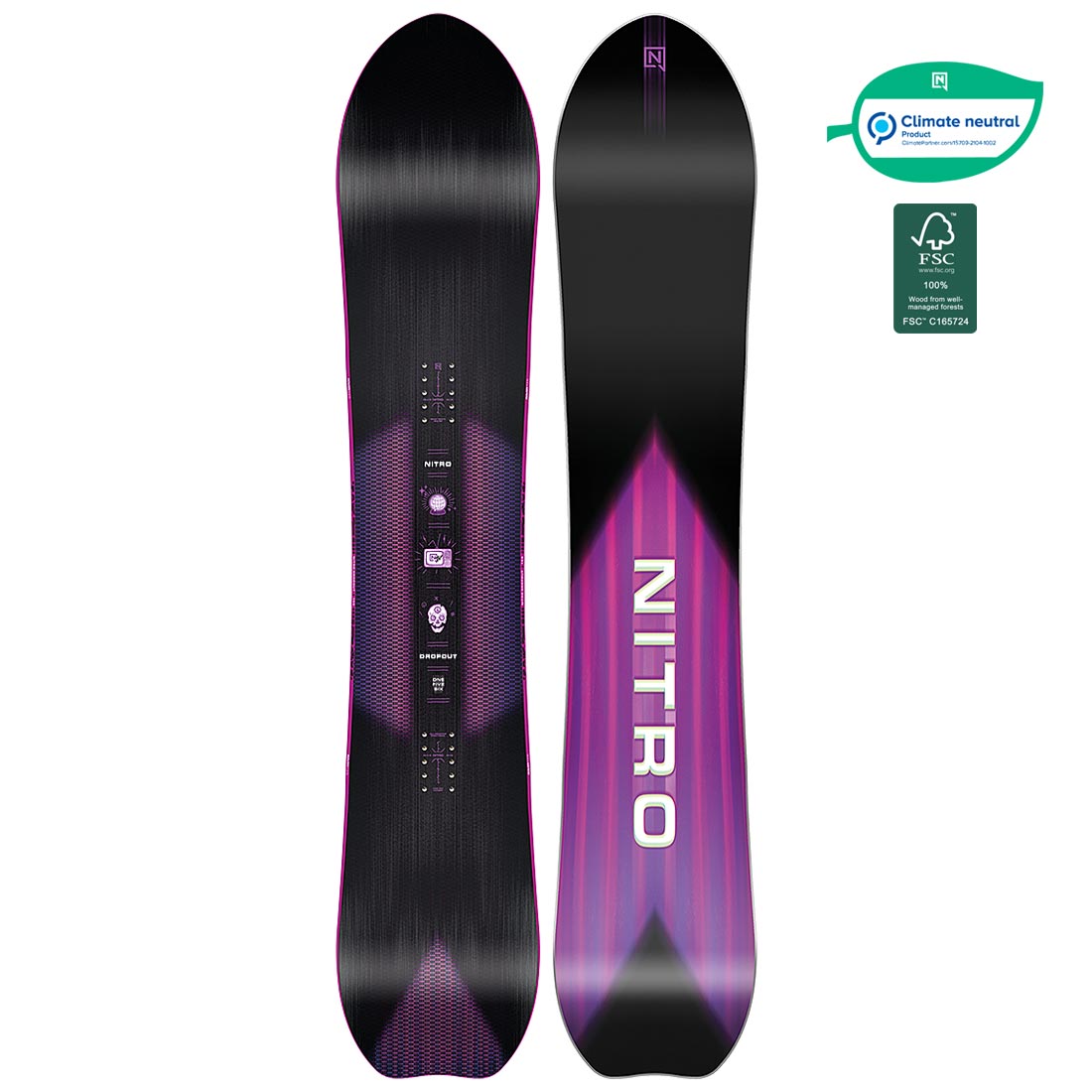 nitro dropout snowboard 2020 Nitro Snowboard Dropout 153