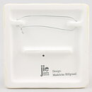 Madeleine Hillgrund (1990s) Quadratic Wall Plaque with Radish Relief 11 cm <with Box>