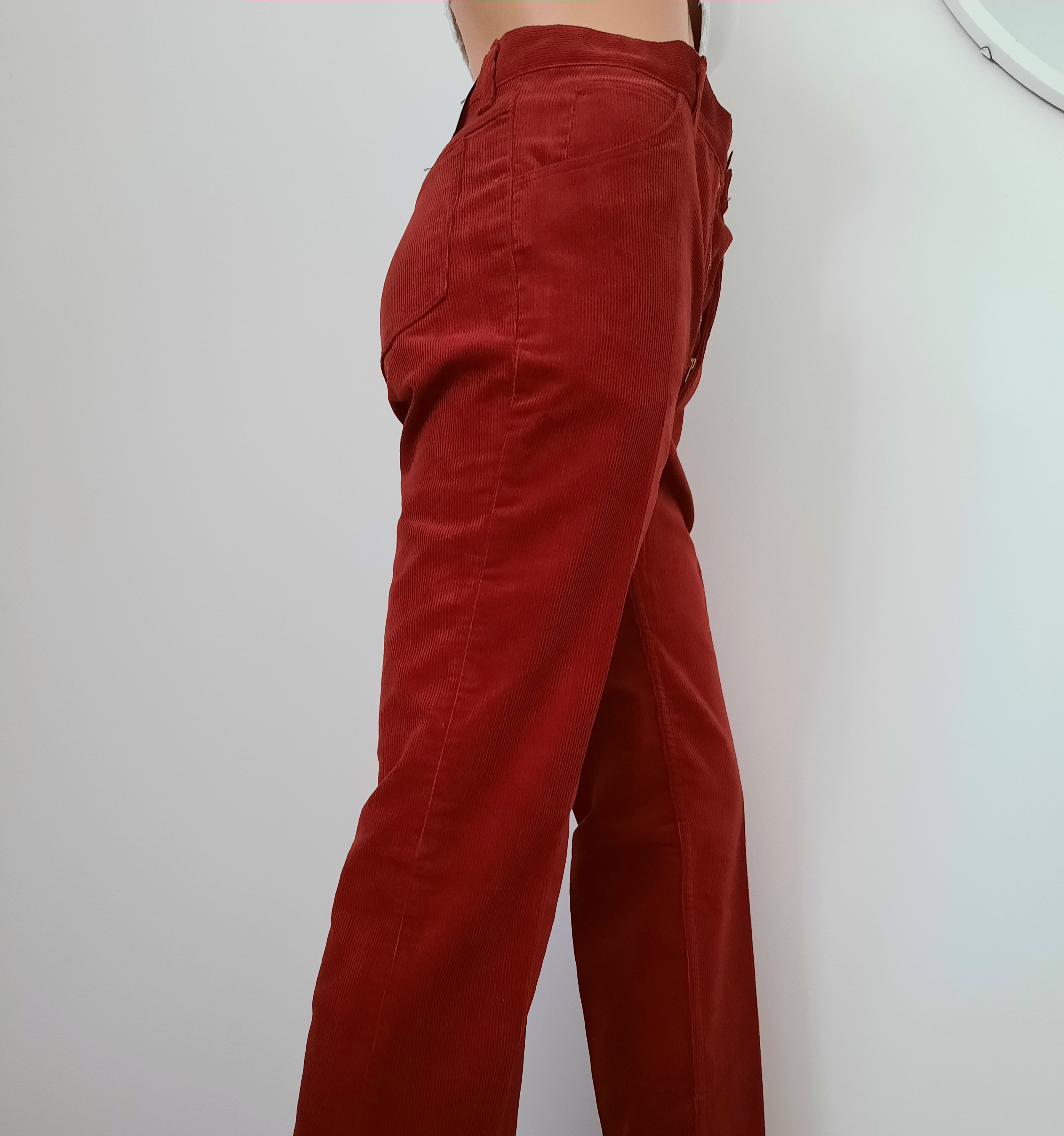 Wrangler 70-talsjeans vinröd manchester W29/L36, Vintage mint condition - 5