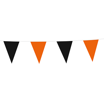 Vimpel Svart/ Orange 10m