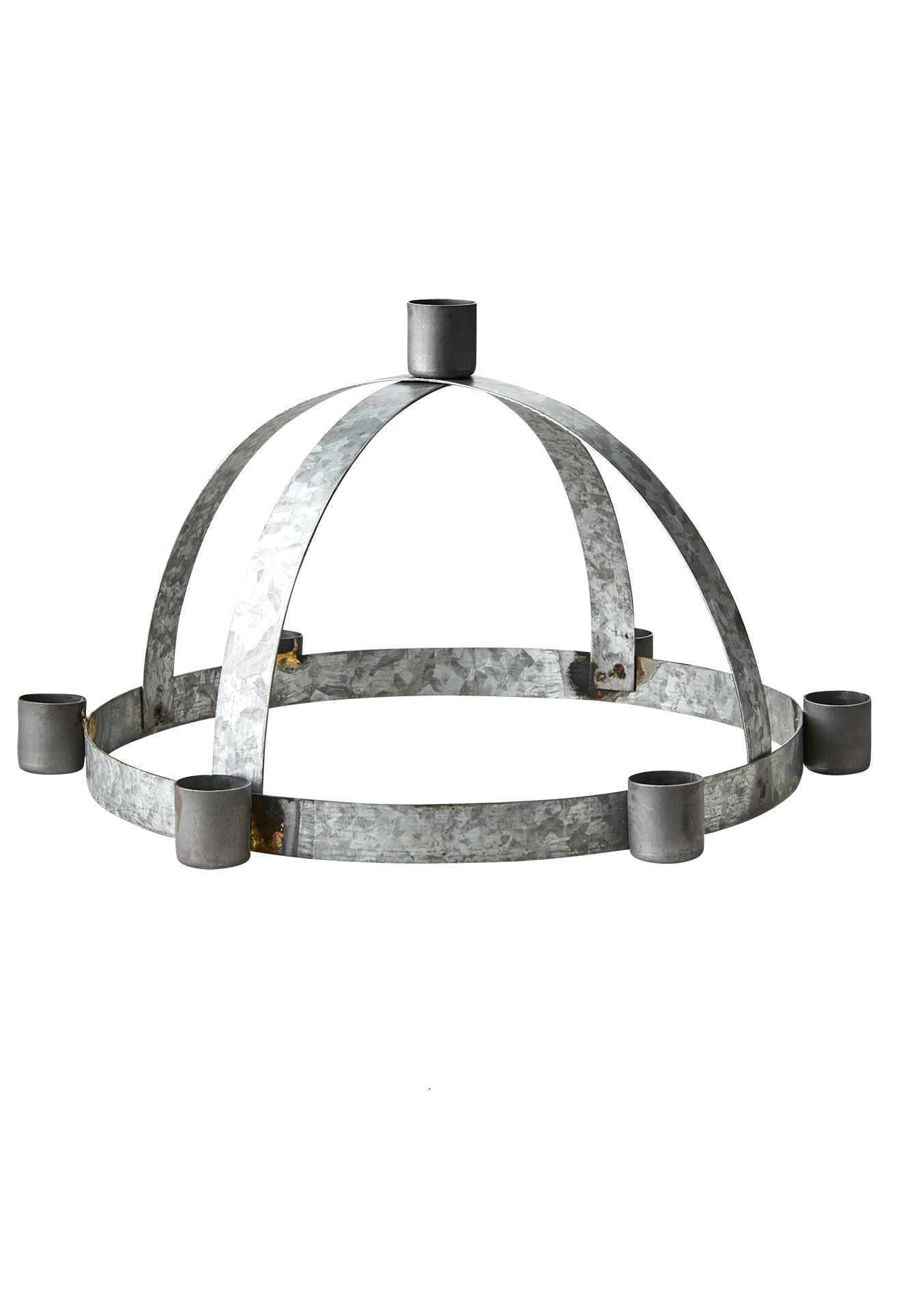 Lucia crown - Candlestick - Grey - 30x17 cm - 3