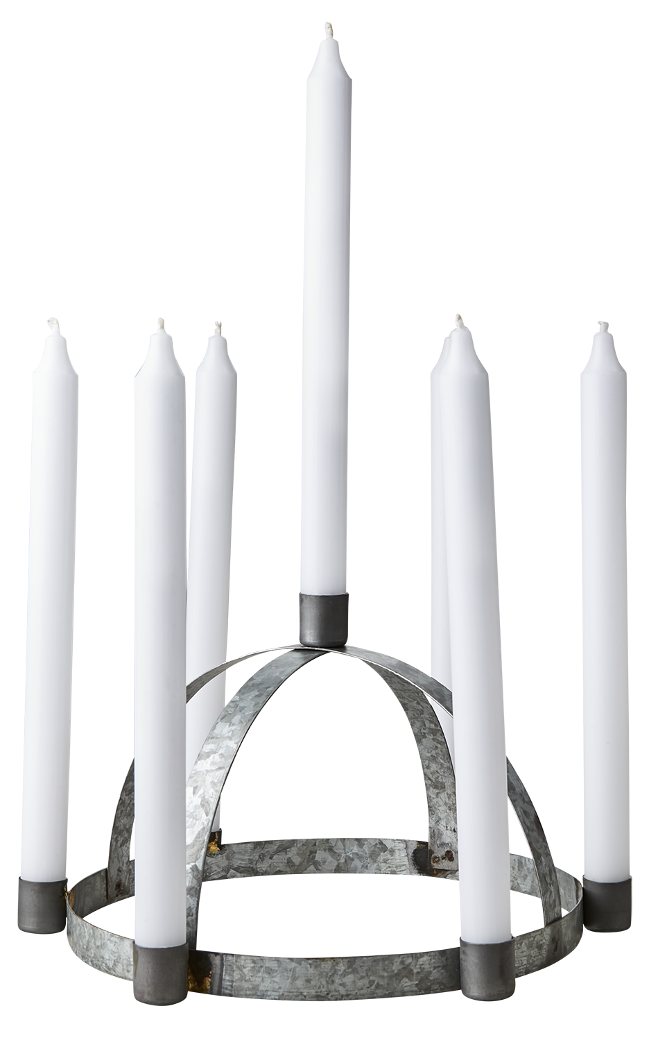 Lucia crown - Candlestick - Grey - 30x17 cm - 2