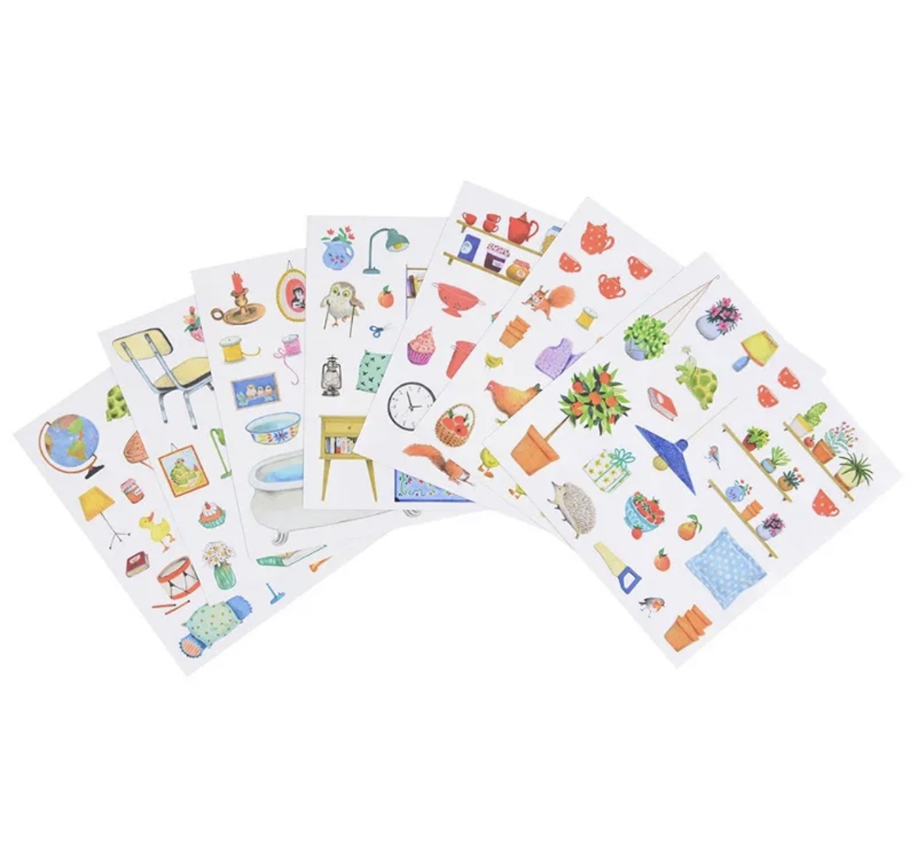 Målarbok med Stickers, Ma Maison Moulin Roty - 5
