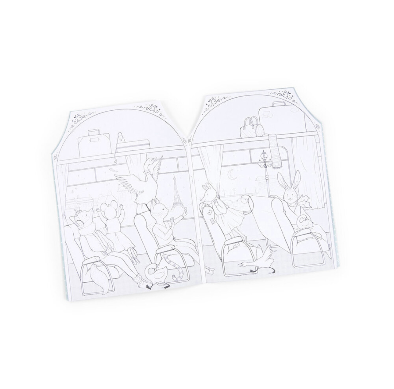 Målarbok med Stickers, La Petite École de Danse - 5