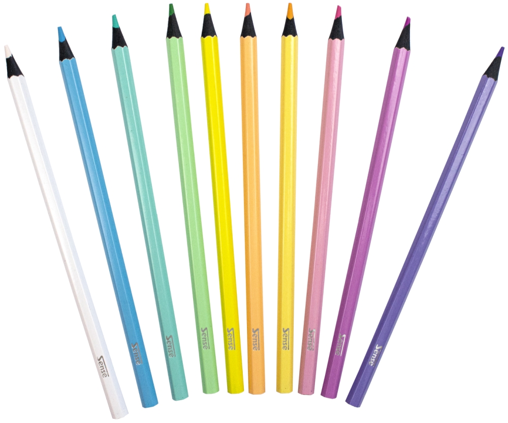 Sense Träfärgpennor Pastell 10-Pack - 2
