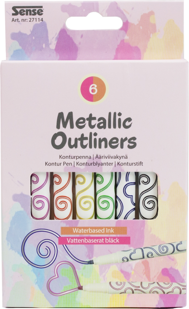 Sense Outliner Metallic 6-Pack