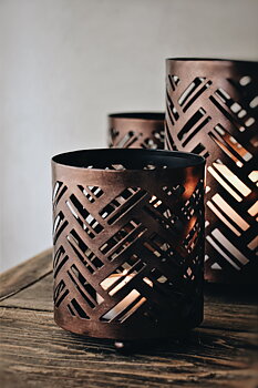 Maja Lykta - Herringbone 10x12 cm