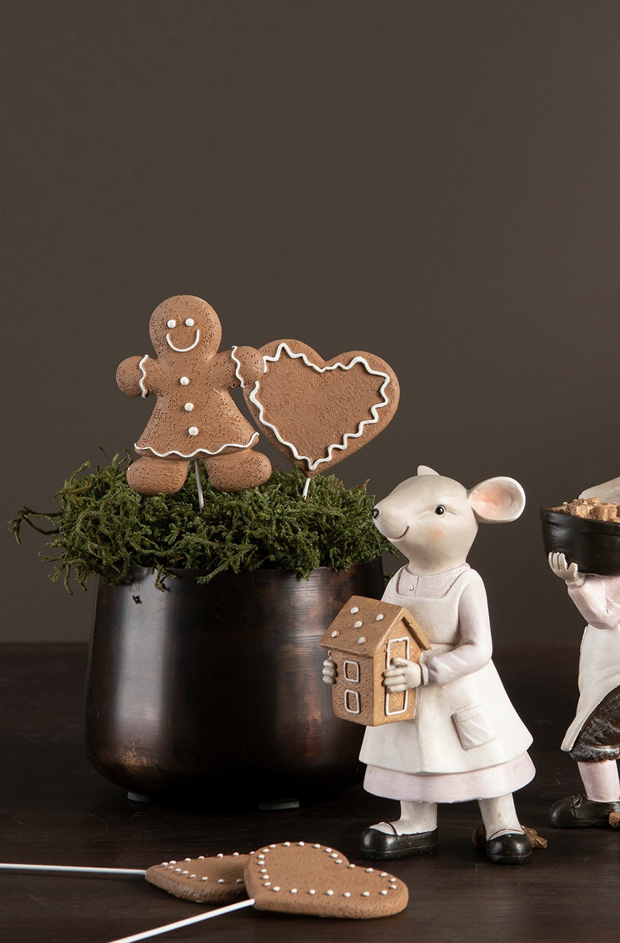 Pepparkaka - Pepparkaksgubbar - Stick/Dekoration - 2-pack - 5