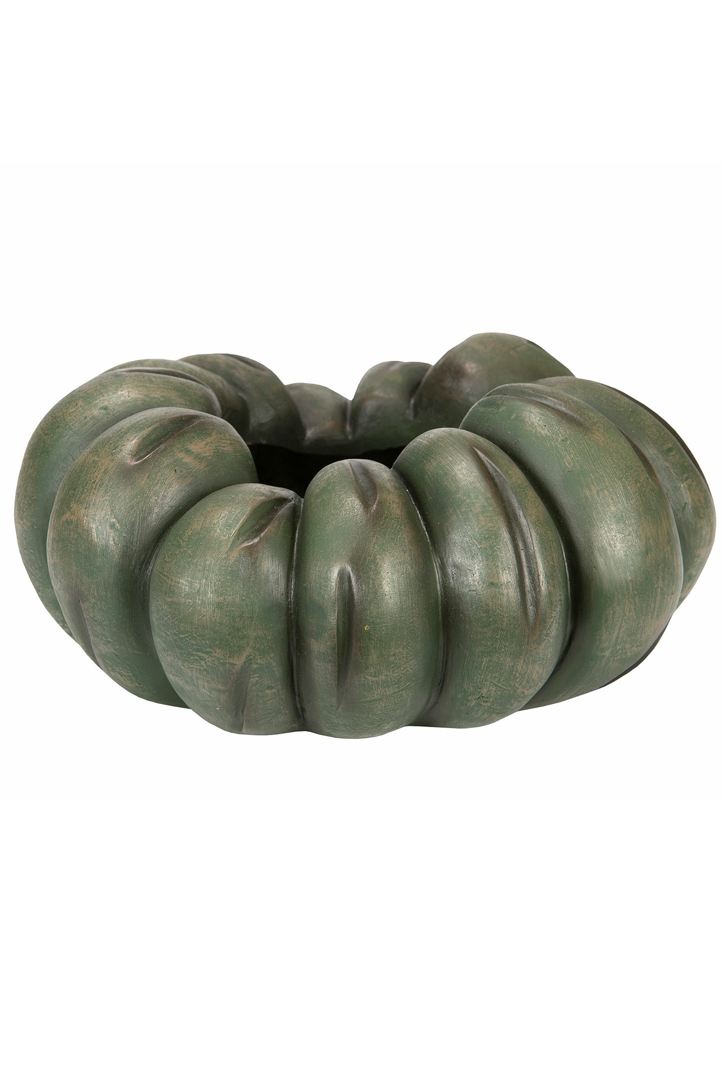 Pot Pumpkin Green Poly - 25x11 cm - 2