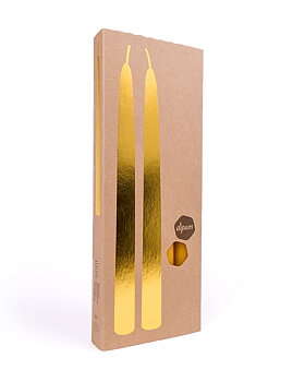 Dipam bivaxljus. 2,2 x 25cm. Presentförpackning med 4 st ljus. 6 x 4 förpackningar.