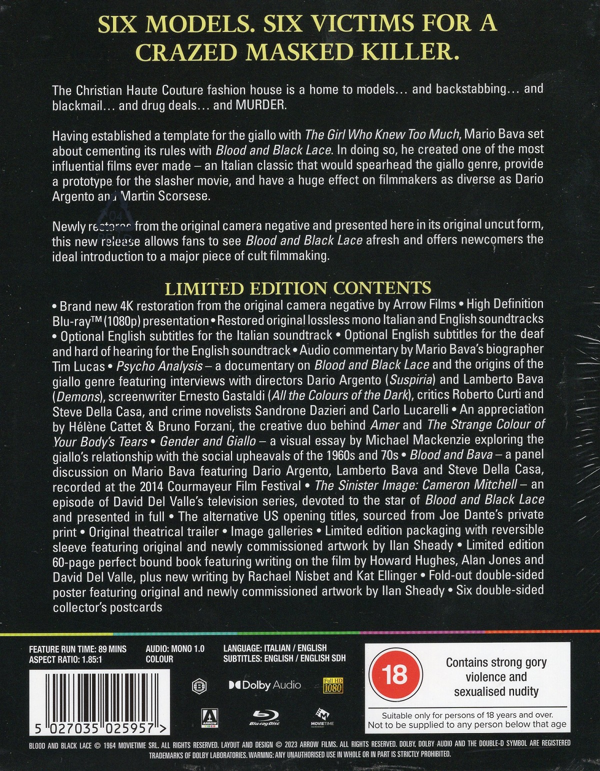 Blood And Black Lace (Limited Edition) (ej svensk text) (Blu-ray) - 2