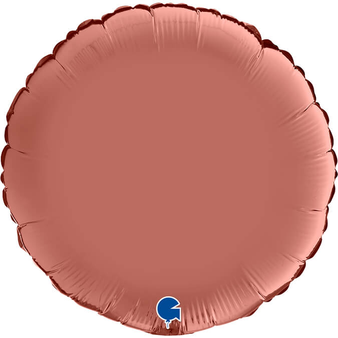 Folieballong Rund Satin Roséguld