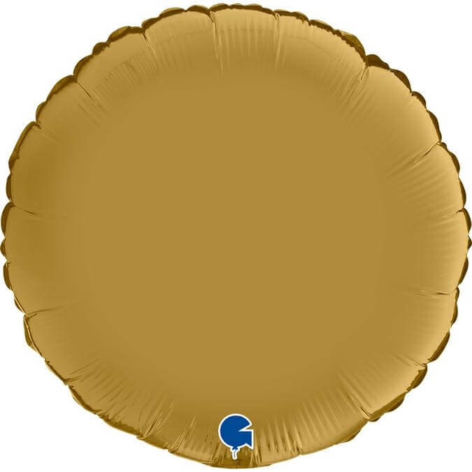 Folieballong Rund Satin Guld 46cm 