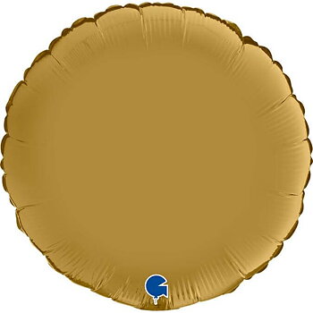 Folieballong Rund Satin Guld 46cm 