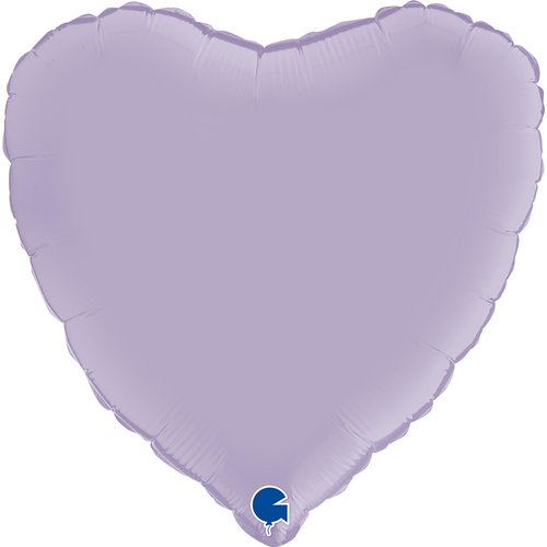 Folieballong Hjärta Satin Lila 46cm