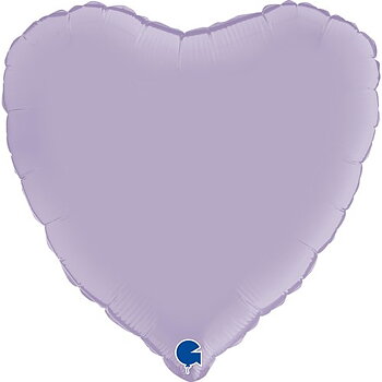 Folieballong Hjärta Satin Lila 46cm