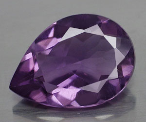 4.24 ct perfekt 14x10 mm dropp formad naturlig äkta ametist ädelsten