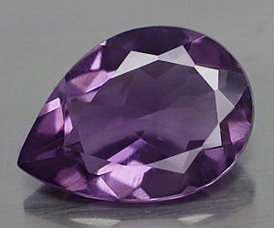4.24 ct perfekt 14x10 mm dropp formad naturlig äkta ametist ädelsten