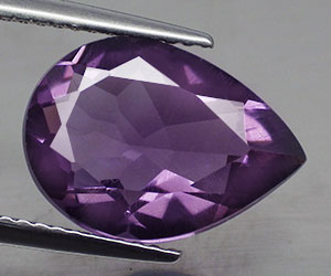 4.24 ct perfekt 14x10 mm dropp formad naturlig äkta ametist ädelsten - 3
