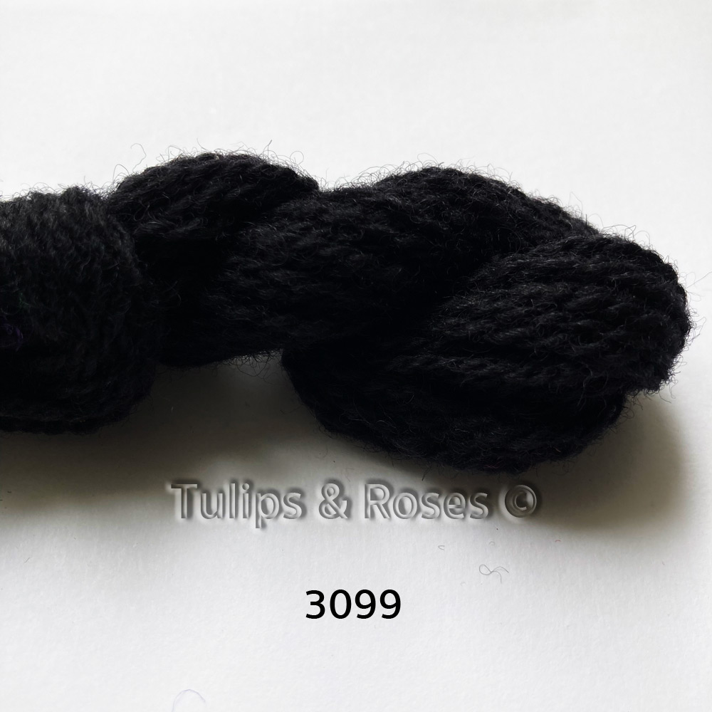 Tuna yllebroderigarn 6/2  Bruna, Svarta och Vita nyanser - 8