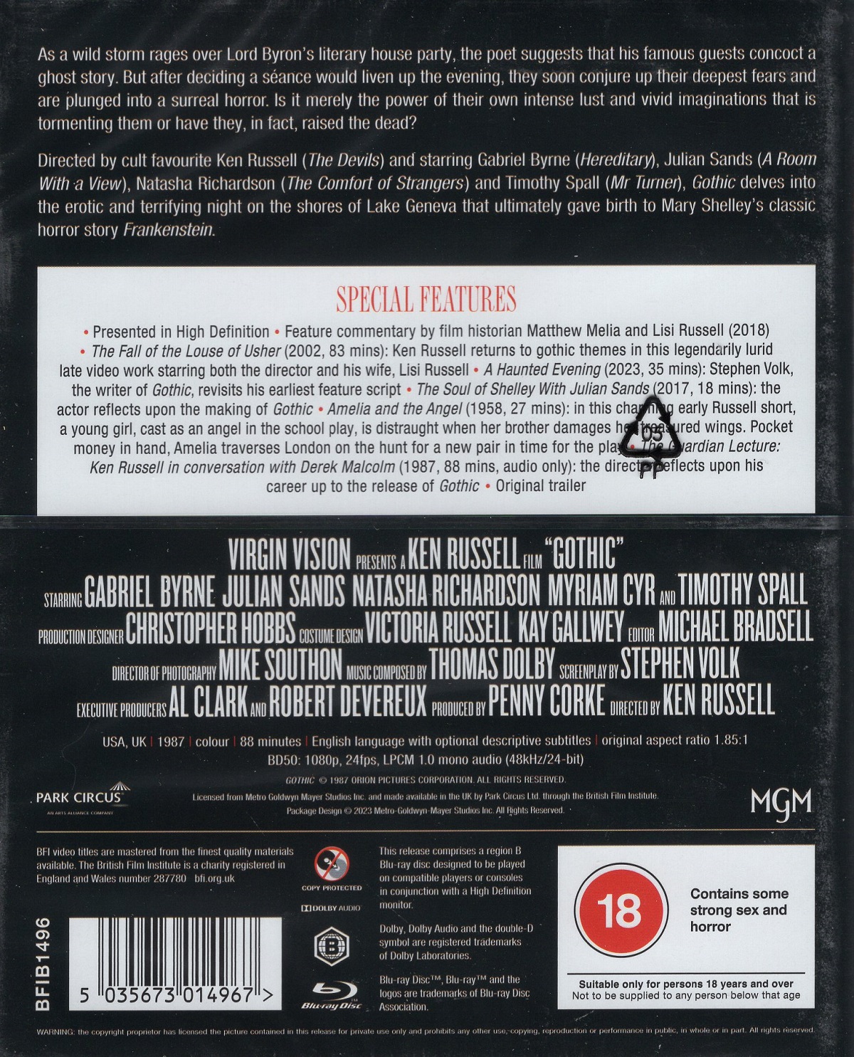 Gothic (ej svensk text) (Blu-ray) - 2