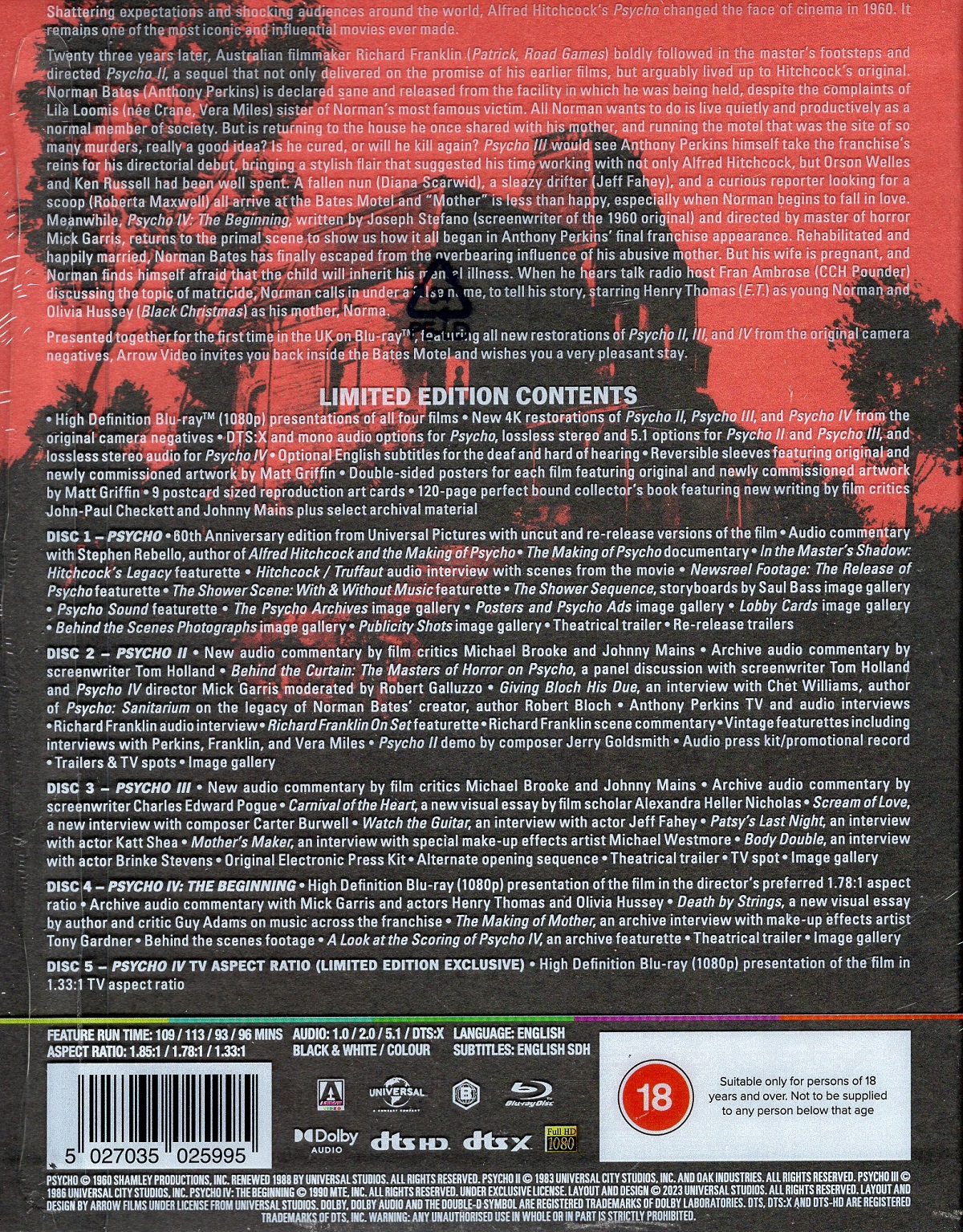 Psycho Collection (Limited Edition) (ej svensk text) (Blu-ray) - 2