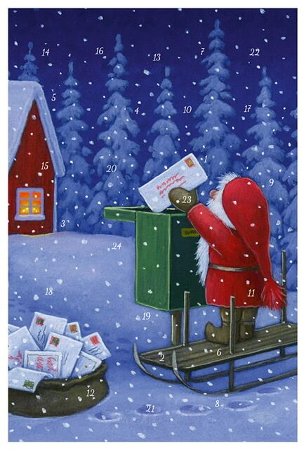Julkalenderkort God Jul - 4