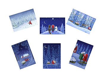 Julkalenderkort God Jul