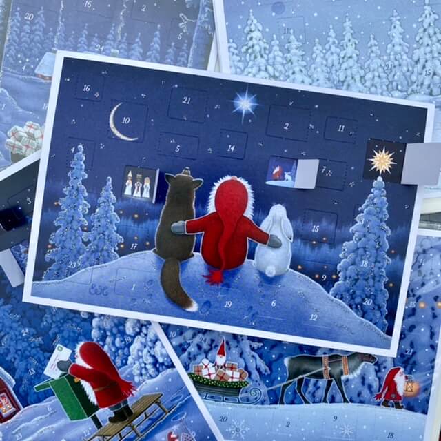 Julkalenderkort God Jul - 6