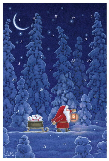 Julkalenderkort God Jul - 3