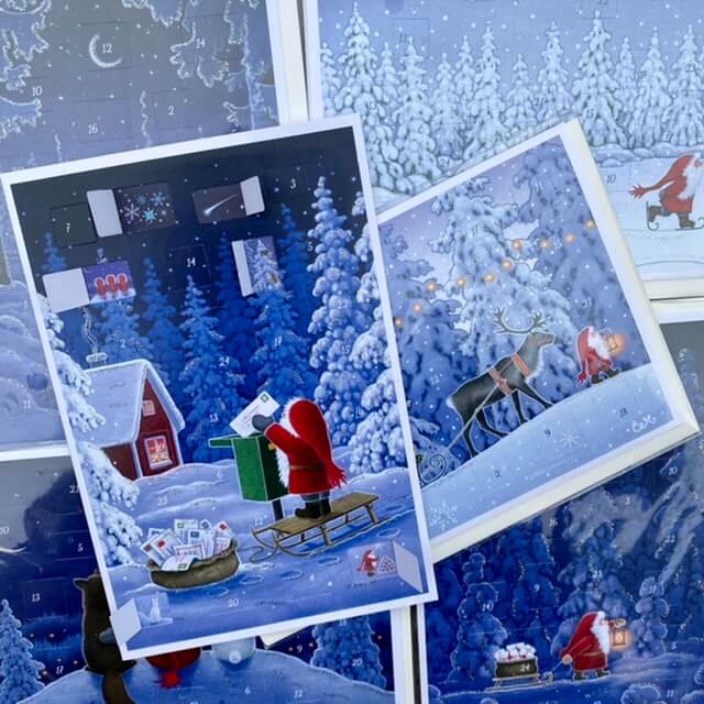 Julkalenderkort God Jul - 5