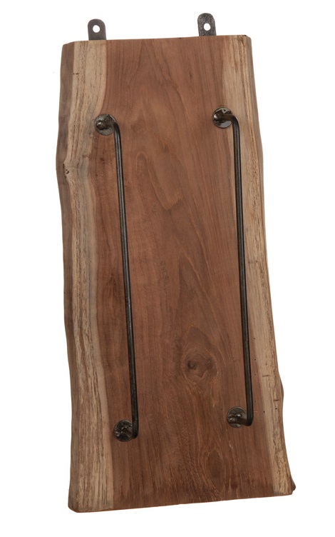 Candle storage candle holder - Wood/Metal - 40x18 cm - 3