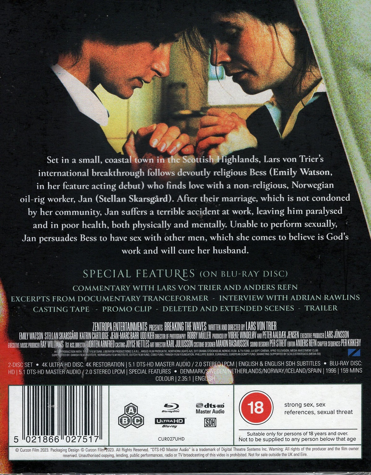 Breaking The Waves (ej svensk text) (4K Ultra HD + Blu-ray) - 2