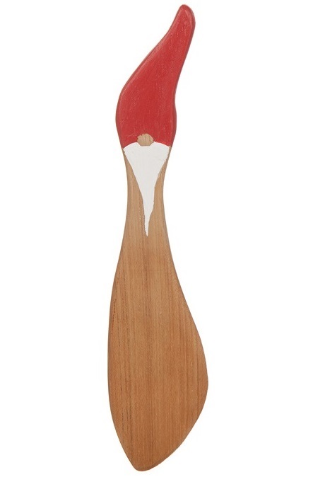Smörkniv - Trä - Tomte - 18 cm  - 4