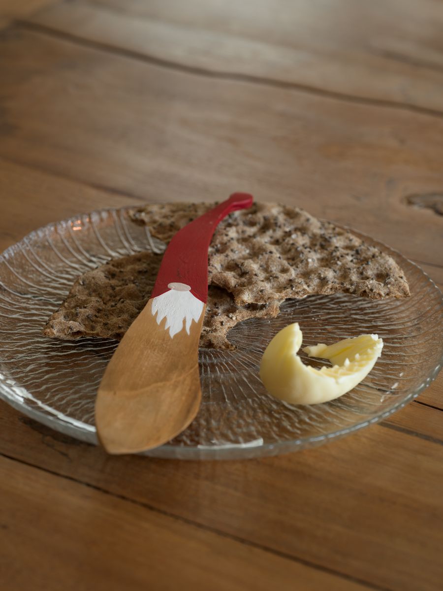 Butter knife - Wood - Santa Claus - 18 cm