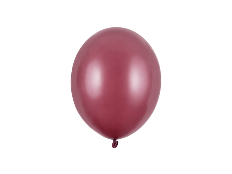 Ballonger Vinröd metallic 23 cm